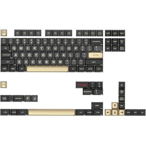 GATERON 112 Metal Keycaps, Standard Version Customized Height Premium Double Anodized Aluminum CNC for Ergonomic Mechanical Keyboard (112 Keycaps Standard Version)