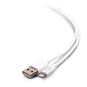 3ft (0.9m) USB-A Male to Lightning Male Sync and Charging Cable - White