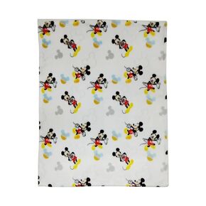 Disney Cudlie Baby Boy Mickey Mouse 1-Ply Flannel Fleece with Good Time Print
