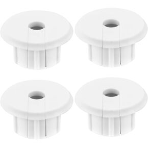 Create idea 4PCS 1-Inch Wall Hole Feed-Through Cable Bushing Plastic for Starlink Ethernet Cable Grommet Furniture Wire Holes Network Cable Fixed Carder (Black)