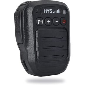HYS Bluetooth 5.2 Wireless Remote Shoulder Speaker Microphone Waterproof IP66 Mic PTT for Cellphone Mobile Phone Zello ZelloWork Kodiak AZETTI APP (Android ONLY) (Mic Only)