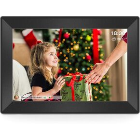 Digital Picture Frame, WiFi Digital Photo Frame,10.1 Inch IPS HD Touch Screen Electronic Picture Frame, 16GB Storage, Easy to Share Photos and Video via Uhale APP, Recommended