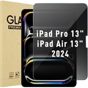 ProCase Privacy Screen Protector for iPad Pro/Air 13-Inch 2024; Anti-Spy Tempered Glass Film Guard for 2024 iPad Pro 7th/iPad Air 6th Gen 13"