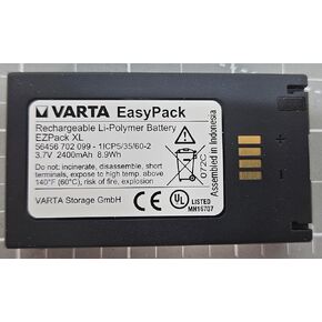 EZPack XL Rechargeable Lithium Polymer 3.7 Volt Battery Lithium Ion 56456 702 099 2400mAH 8.9Wh, Black