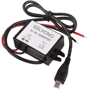 SSLHONG تيار مستمر 8 فولت-60 فولت مدخلات USB C محول فرق الجهد 3A DC-DC 12 فولت/24 فولت/36 فولت/48 فولت إلى 5 فولت تنحى الجهد محطة تزويد محولة للطاقة