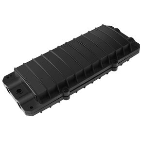 PNGKNYOCN 2 in 2 Out Horizontal Cable Junction Box, 12 Core Fusion Splice Kit Fiber Optic Junction Box Fiber Optic Outdoor Waterproof Protection Box
