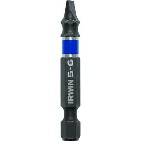 IRWIN Tools 1899802 Impact Performance Series Screwdriver Power Bits, 5-6 Slotted, 2-Inch Length, 2-Pack