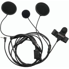 Full Face Moto Motorcycle Bike Helmet Earpiece Headset Mic Microphone is Compatible with Motorola T460 T600 MH230R MS350R MT350R