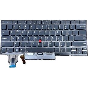 New US Layout for Lenovo Thinkpad X1 Carbon 7th Gen 2019 X1C 2020 20QD 20QE 20R1 20R2 8TH 20U9 20UA CS19BL 84US SN20R55563 PK131A12B00 Keyboard Without Frame with Backlight with Rocker