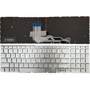 Laptop Replacement US Layout with Backlight Keyboard for HP Envy X360 15-ED 15M-ED 15-AG Envy 15 EE 15-ee 15m-ee 15-ed 15m-ed tpn-c149 tpn-w140 HP 15m-ed0013dx 9ZNHBBC Silver