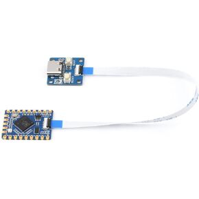 waveshare RP2040-Tiny Mini Development Board with USB Port Adapter Board and FPC Cable,Based on Raspberry Pi Microcontroller RP2040,Dual-Core Arm Processor,Support C/C++, MicroPython, Arduino,