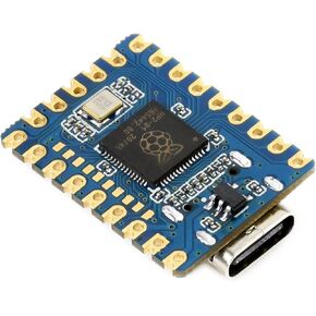 waveshare RP2040-Zero Mini Board High-Performance Pico-Like MCU Board Based on Raspberry Pi Microcontroller Chip RP2040,USB-C Connector,Low-Cost, Support C/C++,MicroPython