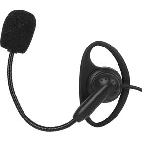 Sonew Walkie Talkie Over-Head Earpiece, 3.5mm Ear Hook 2-Way Radio Earphone Wired Intercom Headset for V6 V4 Motorcycle Earphone