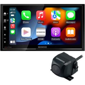 KENWOOD DMX709S eXcelon 6.95-Inch Capacitive Touch Screen, Car Stereo, CarPlay and Android Auto, Bluetooth, AM/FM Radio, SiriusXM Plus CMOS-230 Rearview Camera