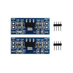 2PCS 5V Out, 6V to 12V in AMS1117-5.0 5.0V Step-Down Linear Voltage Regulator Module Compatible with Ar-duino