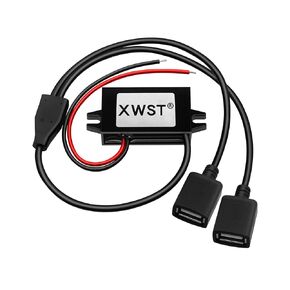 تيار مستمر إلى تيار مستمر 12 فولت إلى 5 فولت 3 أمبير 15 وات 15 وات مع محول طاقة مخرج USB 8 فولت - 22 فولت إلى 5 فولت منظم جهد باك، وحدة تنحى، وحدة محول طاقة مقاومة للماء 5 فولت فولت