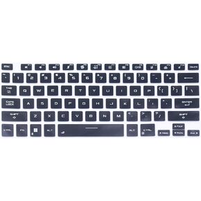 Silicone Keyboard Skin Cover Compatible for 2023 ASUS ROG Flow X13 GV302 GV302XI GV302XA GV302XV GV302XU Series 13.4", 2023 2022 ASUS ROG Flow Z13 GZ301 Series 13.4" Gaming Laptop (Black