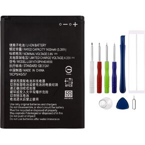 New Rechargeable Battery Li3814t43p4h604550 Compatible with ZTE Blade L130 Grand MAX 4550 with Tools