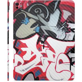 Carbon Fiber Skin Compatible with Apple iPad Pro 13 (M4) 2024 - Graffiti Mash Up - Premium 3M Vinyl Protective Decal Cover - Easy to Apply | Crafted in The USA by MightySkins