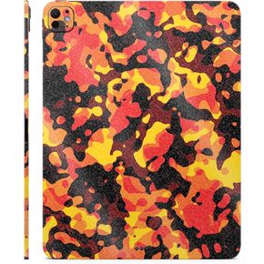 Glossy Glitter Skin Compatible with Apple iPad Pro 13 (M4) 2024 - Warm Modern Camo - Premium 3M Vinyl Protective Decal Cover - Easy to Apply | Crafted in The USA by MightySkins
