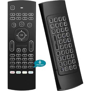 Air Mouse,MX3 Pro Backlit Mini Keyboard Remote Control,Mini Wireless Keyboard & IR Learning Air Mouse Remote,Compatible for Raspberry Pi, Android TV Box, Projector,HTPC, Window, Mac OS