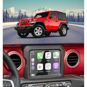 for 2018-2023 Jeep Wrangler JL/ 2020-2023 Gladiator JT 8.4 Inch Tempered Glass Screen Protector 9H Hardness Anti-Fingerprint Anti-Scratch Anti-Glare Accessories Touchscreen (Not For 7 Inch)