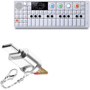 BoxWave Adapter Compatible with Teenage Engineering OP-1 - micro SD Card miniReader, USB Type-C OTG Reader USB3.0 Adapter Keychain - Metallic Silver