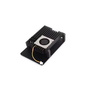 Aluminium Alloy Case for Raspberry Pi 5 with Cooling Fan, Pi 5 Case with Temperature-Controlled Blower Fan and 4PCS Heatsink Tape for Raspberry Pi 5 4GB/8GB (Raspberry Pi NOT Included)