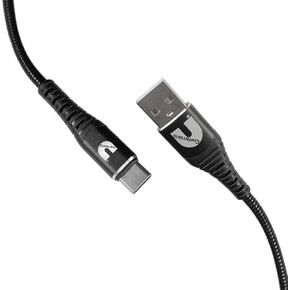 Cummins Android® Compatible Charger Cord Type C® Metal Braided C-A Cable CMN4710, 4 Feet