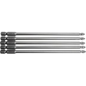 Six Inch Long Screwdriver Bits PHILLIPS PH2 Cross Bits No.2 5 pcs