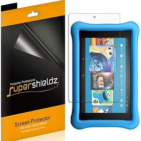 Supershieldz (3 Pack) Designed for Fire HD 8 Kids Edition Tablet 8 inch (8th and 7th Generation Only, 2018 and 2017 Release) Screen Protector, High Definition Clear Shield (PET)