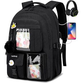 School Backpack for Teen Girls,Cute Backpacks for Women Aesthetic Bookbag Laptop Bag Back Pack for Middle School in Kuwait
