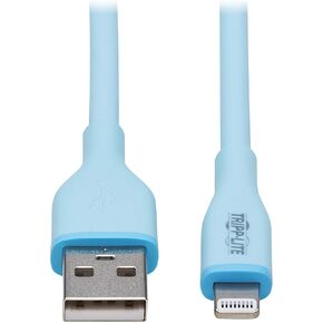 Tripp Lite Safe-IT USB-C to Lightning Charge Cable for iPhone & iPad, Male-to-Male Cable, MFi Certified, Light Blue, 6 Feet / 1.8 Meters, 2-Year Warranty (M102AB-006-S-LB)