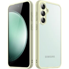 JETech Matte Case for Samsung Galaxy S23 FE 6.4-Inch with Upgraded Camera Protection, Translucent Frosted Matte Back Shockproof Protective Phone Cover (Black)