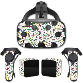 MightySkins Skin Compatible with HTC Vive Full Coverage - Bright Lures | Protective, Durable, and Unique Vinyl Decal wrap Cover | Easy to Apply, Remove, and Change Styles | Made in The USA