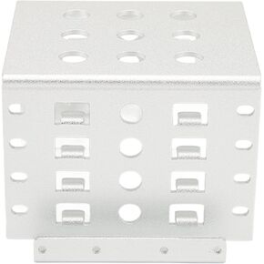 2.5In Hard Drive Cage 2.5In Hard Drive Rack Aluminium Alloy 2.5In HDD Mounting Rack Aluminium Alloy Hollow Design High Hardness 2.5In Hard Drive Cage for 2.5In IDE HDD Ssd (Black)