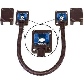 SECO-LARM SD-969-T15Q/B Armored Door Cord/Pre-Wired Terminal Blocks and Removable Covers, Bronze, Designed to carry wiring to conduct power to electric locks or access systems, Surface-mounted