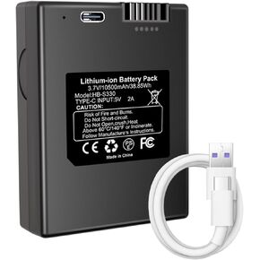10500mAh Security Rechargeable Battery for eufy S330 3-in-1 Video Smart Lock and Smart Drop, for eufy E330 S230 Smart Lock with USB C Cable