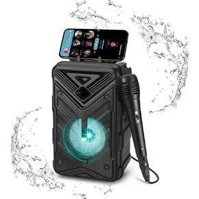 Portable Bluetooth Speaker, RGB Multi-Colors Rhythm Lights, Up to 8H Playtime, IPX5 Waterproof, HD Sound, TWS Pairing, Wireless Speakers for Home, Party, Outdoor, Beach