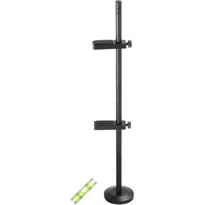 MECCANIXITY Graphics Card GPU Support Bracket, GPU Stand Double Rod Magnetic Base 10-170mm Adjustable Brace for Desktop Video Card with Level, Aluminum Black