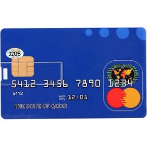Card U Disk, Simple Unique USB Flash Drive 32GB Computer External Student Office Creative Portable Storage Card Shape U Disc,for Computer Laptop Desktop