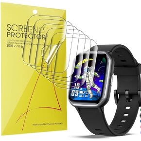 Compatible for Mgaolo Kids Smart Watch Screen Protector, Lamshaw Full Coverage TPU Clear Film Compatible for YOUSOKU Kids Smart Watch/Mgaolo Kids H97Pro Smart Watch-1.5 Inches (TPU-6 Pack)