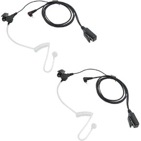 2 Pcs 2.5mm Walkie Talkie Acoustic Tube Earpiece with PTT Mic Two Way Radio Headset for Hytera PNC370 PNC380 TD350 TD360 TD370 BD300 BD302 BD350 PD350 PD365 PD360 PD362 PD366 PD370（2 Pack） in Saudi Arabia
