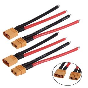 2 Pairs ShareGoo 10cm 100mm XT60 Male Female Connector Plug RC with 12AWG Silicon Cable Wire