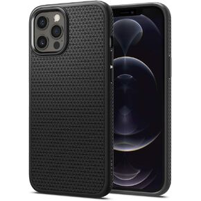 Spigen for iPhone 12 Pro Case, Liquid Air Case for iPhone 12 & 12 Pro - Matte Black