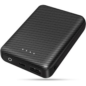 FERNIDA 7.4V DC Portable Charger 10000mAh Power Bank Battery Pack for Heated Clothes Heated Pants Heated Vest, Dual Output 5V USB Included