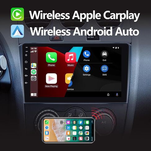 ستيريو سيارة LXKLSZ لسيارة Nissan Teana Altima 2008-2012 متوافق مع Carplay اللاسلكي/Android Auto مع شاشة لمس IPS مقاس 9 بوصات/بلوتوث/وصلة مرآة/FM/AM/USB/طاقة عالية in Kuwait