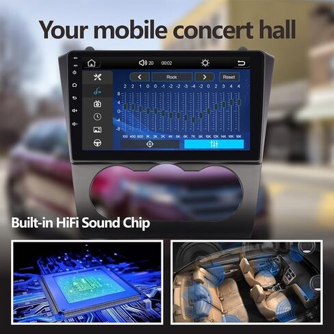 ستيريو سيارة LXKLSZ لسيارة Nissan Teana Altima 2008-2012 متوافق مع Carplay اللاسلكي/Android Auto مع شاشة لمس IPS مقاس 9 بوصات/بلوتوث/وصلة مرآة/FM/AM/USB/طاقة عالية in Kuwait