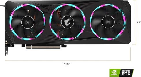 بطاقة رسومات GIGABYTE AORUS GeForce RTX 3060 Elite 12G (REV2.0)، 3X WINDFORCE Fans، 12GB 192-bit GDDR6، بطاقة فيديو GV-N3060AORUS E-12GD in Saudi Arabia