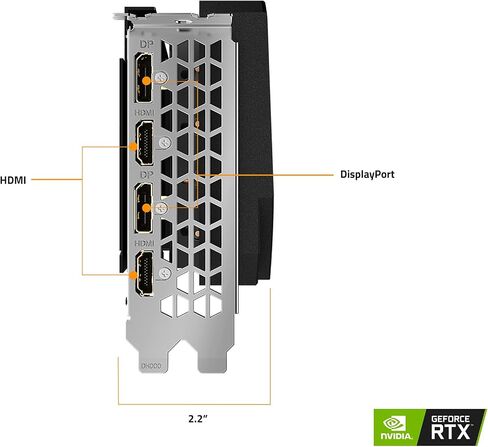 بطاقة رسومات GIGABYTE AORUS GeForce RTX 3060 Elite 12G (REV2.0)، 3X WINDFORCE Fans، 12GB 192-bit GDDR6، بطاقة فيديو GV-N3060AORUS E-12GD in Saudi Arabia